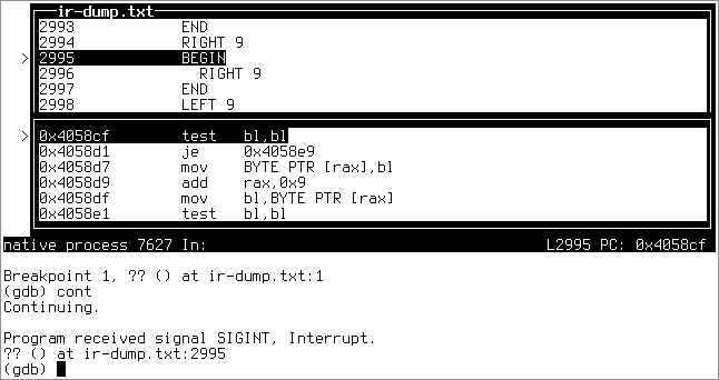 gdb-experiment