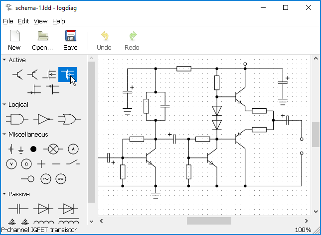 logdiag program window